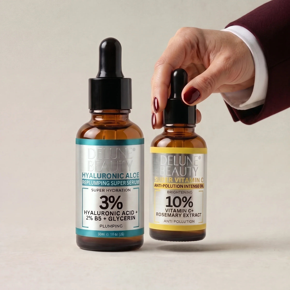 الثنائي حمض الهيالورونيك والصبار B5 وSuper Vitamin C™ - Delune